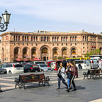 Buy canvas prints of Downtown Yerevan,Armenia. by Mikhail Pogosov