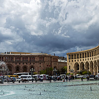 Buy canvas prints of The beautiful building on the Square of the Republic in Yerevan by Mikhail Pogosov