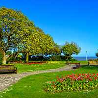 Buy canvas prints of Beautiful gardens in spring time in Frinton-on-Sea by Paula Tracy