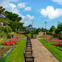 Buy canvas prints of Gorgeous gardens in Clacton-on-Sea by Paula Tracy