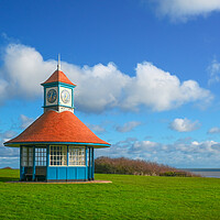 Buy canvas prints of Frinton clock tower in the sunshine by Paula Tracy