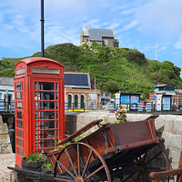 Buy canvas prints of St Nicholas Chapel, Ilfracombe, from below. by claire chown