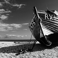 Buy canvas prints of Abandoned Fishing Boat              by claire chown