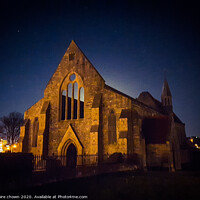 Buy canvas prints of The Royal Garrison Church by night by claire chown