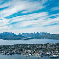 Buy canvas prints of Tromsø, northern Norway by Roger Aubrey