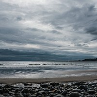 Buy canvas prints of Amroth Beach in winter by Roger Aubrey