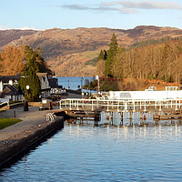 Buy canvas prints of Caledonian Canal, Fort Augustus by Iain Sneddon