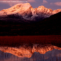 Buy canvas prints of Winter sunrise Blaven, Isle of Skye by Iain Sneddon