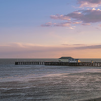 Buy canvas prints of Clacton-on-sea beach at sunset by Zita Stanko