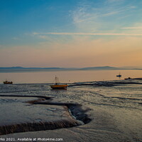 Buy canvas prints of Boats stranded in Morecambe bay by Richard Perks