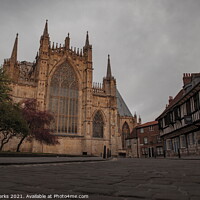 Buy canvas prints of York Minster from the cobbles by Richard Perks