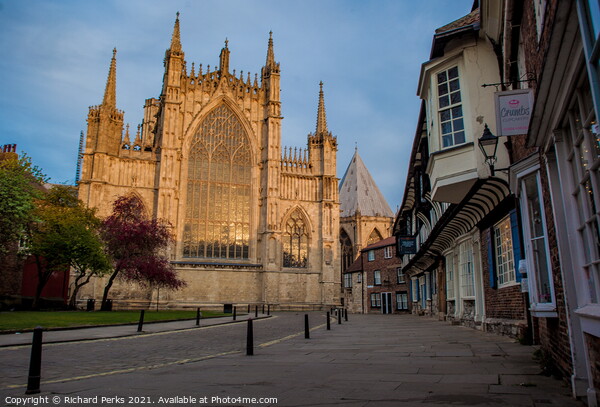 sunlight Reflections in the York Minster Picture Board by Richard Perks