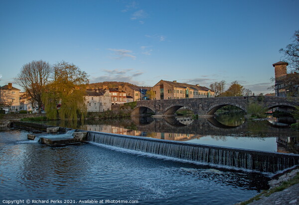 River Kent Waterfall at Kendal  Picture Board by Richard Perks