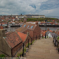 Buy canvas prints of Whitby Skyline by Richard Perks