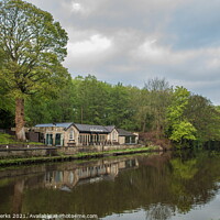 Buy canvas prints of Reflections of the  Boathouse Inn Saltaire by Richard Perks
