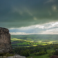 Buy canvas prints of Sunshine over Wharfedale by Richard Perks