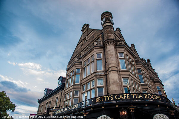Bettys Cafe tearoom up in the clouds Picture Board by Richard Perks
