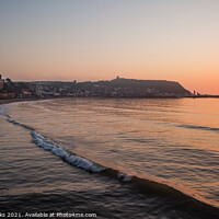 Buy canvas prints of Grand Hotel Scarborough Sunrise by Richard Perks