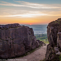 Buy canvas prints of Ilkley Moor at Sunrise by Richard Perks