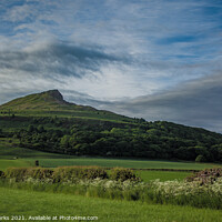 Buy canvas prints of Roseberry Topping under the morning Clouds by Richard Perks