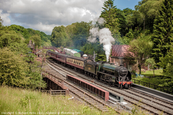Letting off steam at Goathland Picture Board by Richard Perks