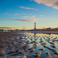 Buy canvas prints of Blackpool Tower in the sands by Richard Perks