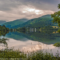 Buy canvas prints of Reflections at Grasmere in the Lake District by Richard Perks