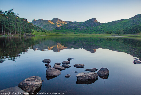 Blea Tarn reflections Picture Board by Richard Perks