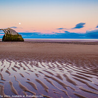 Buy canvas prints of Mary`s shell Clevelys, Moon sea and Sand by Richard Perks