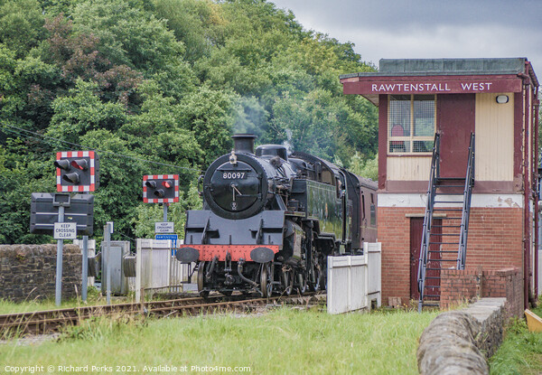 80097 arrives at Rawtenstall Picture Board by Richard Perks