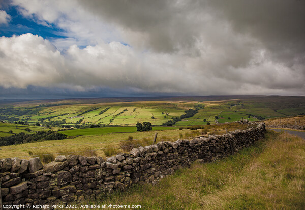 Clouds gather over Nidderdale Picture Board by Richard Perks