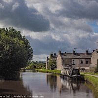 Buy canvas prints of Leeds - Liverpool canal at Silsden North Yorkshire by Richard Perks