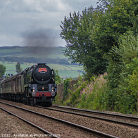 Buy canvas prints of  steam train in the Yorkshire Dales by Richard Perks