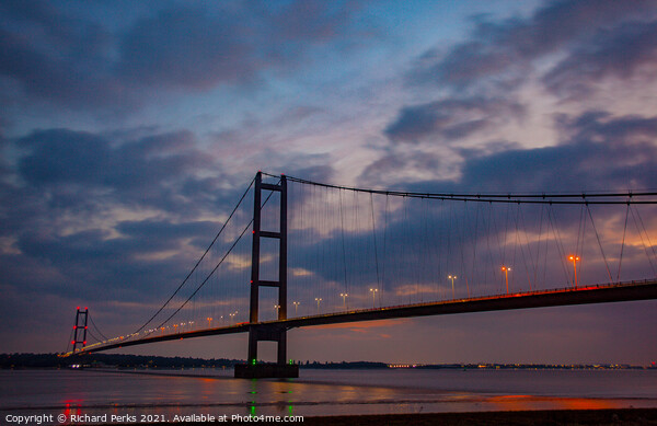A break in the Clouds over the Humber Picture Board by Richard Perks