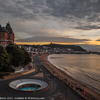 Buy canvas prints of Scarborough`s Grand Hotel and beach by Richard Perks