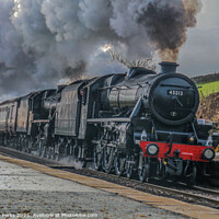 Buy canvas prints of Double steam through the yorkshire dales by Richard Perks