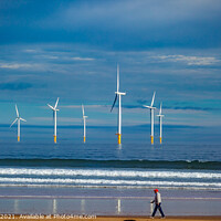Buy canvas prints of Among the Giants on Redcar Beach by Richard Perks