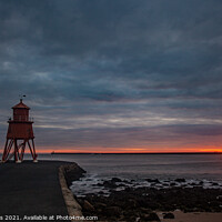 Buy canvas prints of South Shields Sunrise by Richard Perks