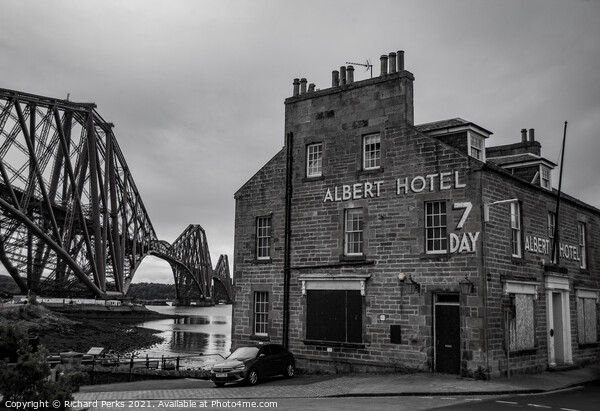 North Queensferry abandoned Hotel Picture Board by Richard Perks