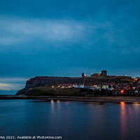 Buy canvas prints of Whitby at Dusk by Richard Perks