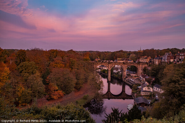 Autumn colours in Knaresborough Picture Board by Richard Perks