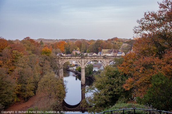 Knaresborough Viaduct in Autumn Picture Board by Richard Perks