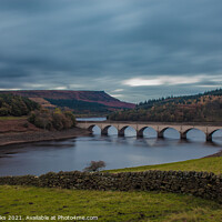 Buy canvas prints of Storm Clouds over Ladybower Reservoir by Richard Perks