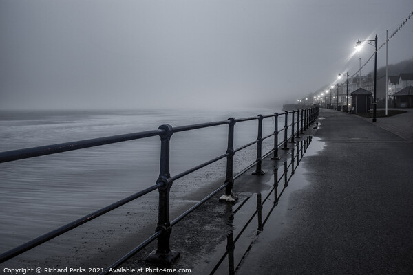 Foggy days at Filey Picture Board by Richard Perks