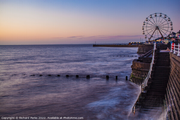 Winter morning at Bridlington seafront Picture Board by Richard Perks