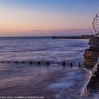 Buy canvas prints of Winter morning at Bridlington seafront by Richard Perks