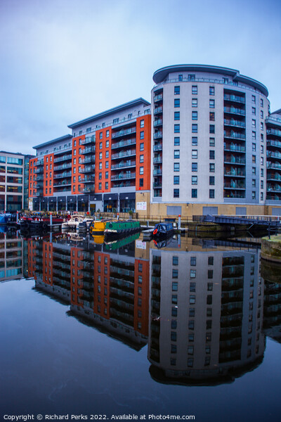Leeds Dockland reflections Picture Board by Richard Perks