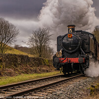 Buy canvas prints of Steaming through the Rossendale Valley by Richard Perks