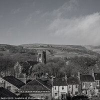Buy canvas prints of Rooftops of Marsden Village by Richard Perks