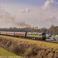 Buy canvas prints of Preserved Class 47 at Burrs Country Park by Richard Perks